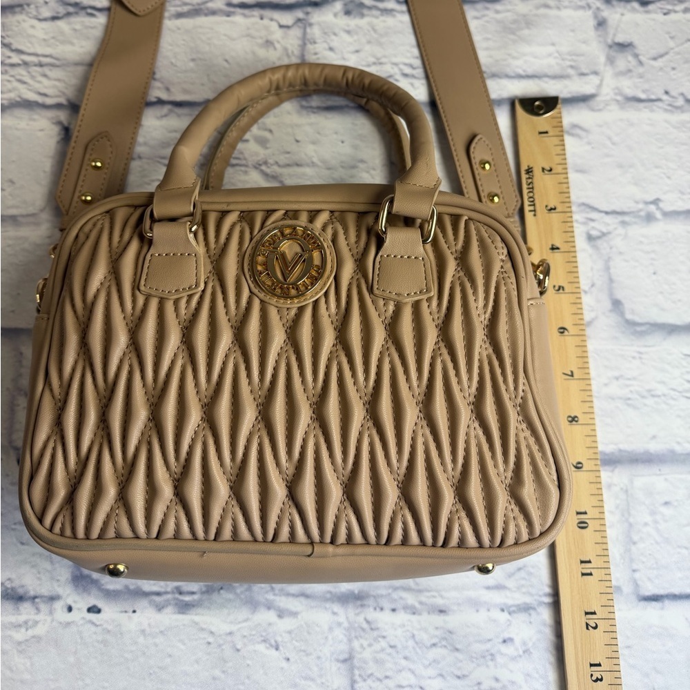 Valentino Orlandi Beige Quilted Crossbody Bag - Picture 8 of 15